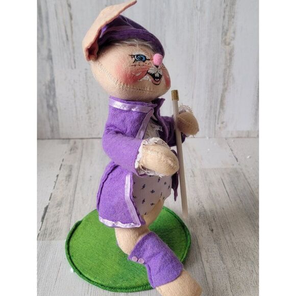Annalee 1990 Easter Bunny parade baton purple rabbit - Picture 6 of 12